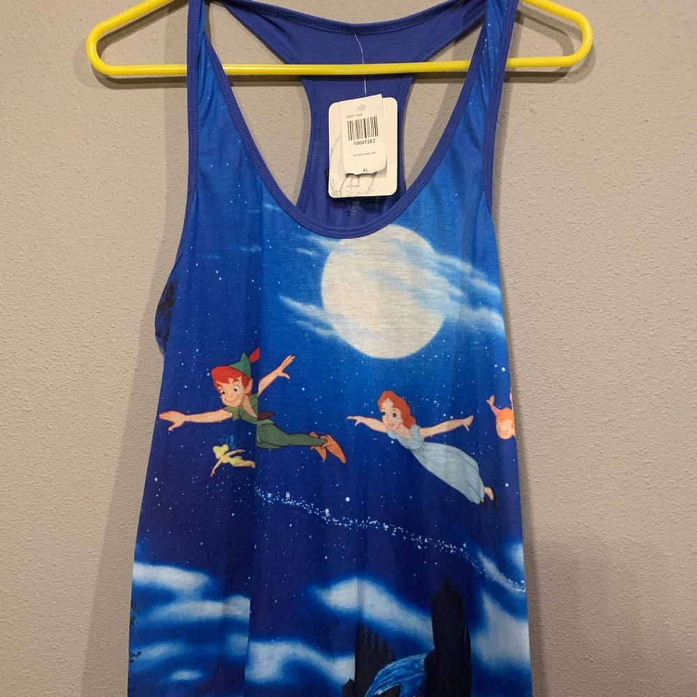 Disney hot topic Peter Pan flight tank top